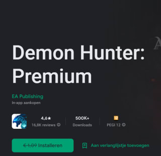 Demon Hunter: Premium gratis via Google Play