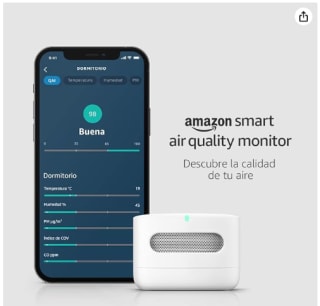 Monitor inteligente de calidad del aire de Amazon por 49,99€