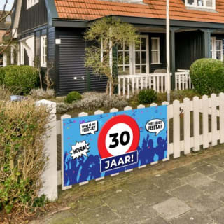 73% korting op een Spandoek (met eigen ontwerp) bij FotoCadeau