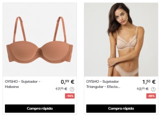 Chollazo ropa de la marca Oysho desde solo 0,99€