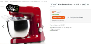DOMO Keukenrobot 4,5 L voor €99,99 - 700 W DO9145KR