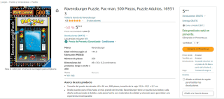 Puzzle Ravensburger Pacman - 500 piezas por 5€