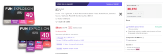 Durex 2 pack de Fun Explosion Total 80 preservativos por 38,07€