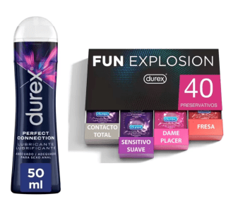 Durex Fun Explosion + Lubricante 50ml solo 17.49€