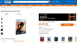Jogo: The Last Of Us Part I para PS5 - R$ 307,91
