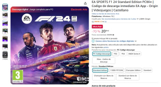 Videojuego EA SPORTS F1 24 Standard Edition PC por 20,99€
