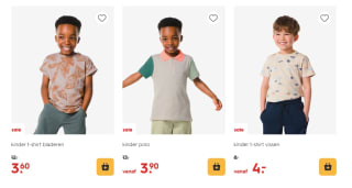 20% korting vanaf €20 bij Hema