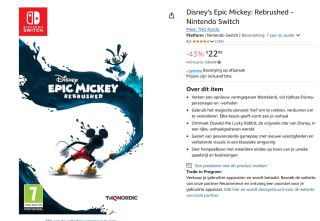Disney's Epic Mickey: Rebrushed voor €22,99 bij Amazon
