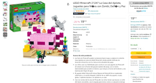 LEGO Minecraft La Casa del Ajolote por 19,99€