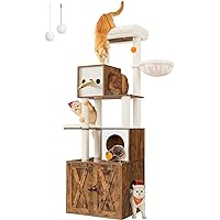 FEANDREA Krabpaal met kattenbakkast voor €60,87 bij Amazon