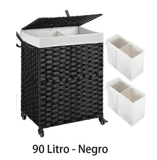 Cesta de ropa sucia con tapa 110L a solo 18€