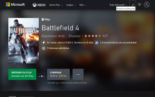 Battlefield 4 Xbox por 0,99€