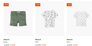 Alles van Jack & Jones en Name It met 20% korting bij Happybee