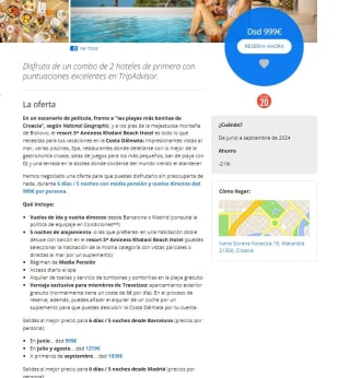 Escapada a Croacia: 6 días, comidas y vuelos desde 999€