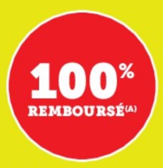 100% remboursés pour une sélection de produit