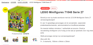 LEGO Minifigures - Series 27 71048 - Box voor €89 bij Proshop