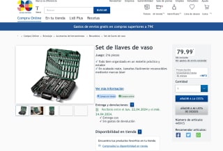 Maletin herramientas de vaso 216 piezas Lidl por solo 79,99€