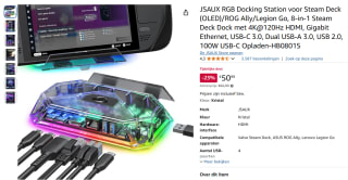 Jsaux RGB Dock HB0801S voor €50,99 bij Amazon NL