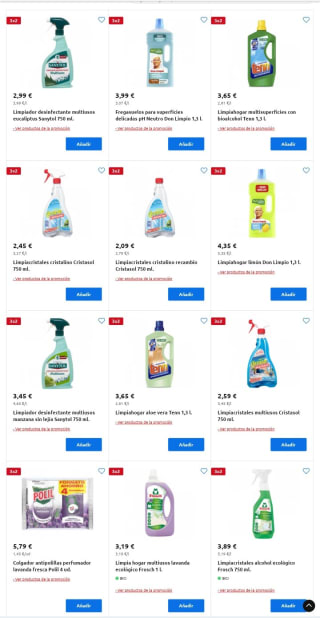 Recopilación 3×2 Droguería en Carrefour.