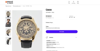 Reloj para hombre de la marca Guess por tan sólo 57€