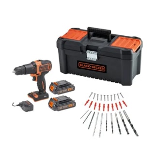 Black + Decker schroefboormachine met klopfunctie 18V ( 2 accu's) voor €89,99 bij Praxis
