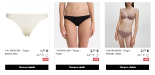 Calvin Klein ropa desde solo 1,99€ alucina