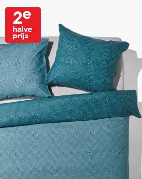 2e halve prijs op bedtextiel bij HEMA
