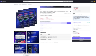 Pack 72 Preservativos Durex Placer Prolongado por 45,37€ (Nuevos usuarios por 27,22€)