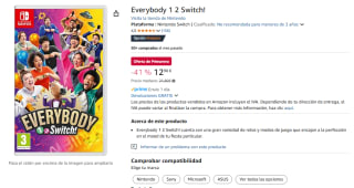 Videojuego Everybody 1-2! Nintendo por 12,90€