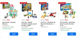 Lego con descuentos y 25% EXTRA devolución en cupón en Carrefour y mas cosas en descripción