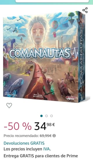 Comanautas Juego de mesa por 34,98€.