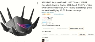 ASUS ROG Rapture GT-AXE11000 - Gaming extendable router voor €323,49 bij Amazon