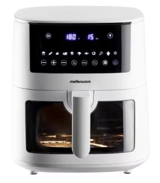Mellerware Freidora de Aire Airfryer 7L, 1650W , 11 Menús Predefinidos por 52,98€