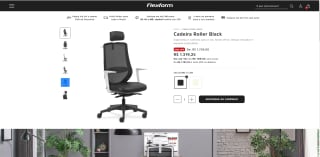Cadeira Flexform, modelo Roller Black - R$ 1.319,25