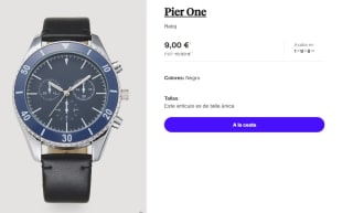 Reloj para Hombre Pier One por 9€