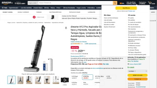 Dreame H12 Pro Aspirador Escoba por 269€