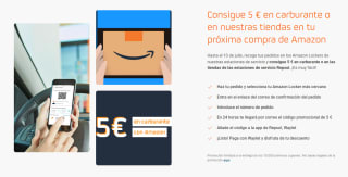 Consigue 5€ en carburante en tu próxima compra de Amazon