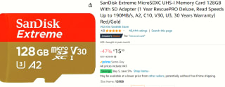 SanDisk Extreme - Flashgeheugenkaart (microSDXC-naar-SD-adapter inbegrepen) voor €15,99 bij Amazon