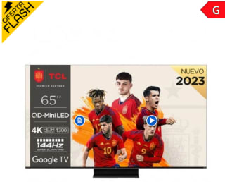 TV Mini LED TCL 65C805 65" 4K QLED + Google TV por 692€