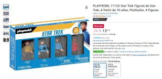 Playmobil 71155 Star Trek 4 Figuras por 13,67€