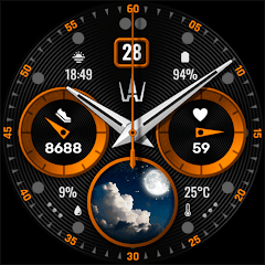 WAW015 Weather Classy Face voor Android gratis