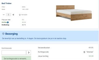 21% korting op bijna alles bij Beddenreus