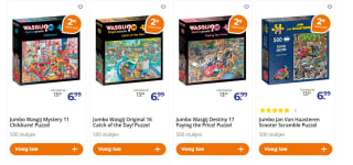 Diverse Wasgij & Van Haasteren puzzels 500 stukjes 2 stuks voor €13,98 bij Trekpleister
