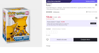Funko Pop! - Pokemon: Alakazam (EMEA), Vinilo, 10 cm por 7.37€