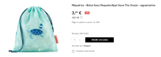 Bolsa Saco Miquelrius Rpet Save The Ocean por 3.99€