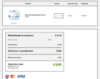 Alle Nivea 1+1 gratis bij Kruidvat