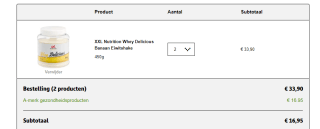 1+1 gratis op XXL Nutrition bij Kruidvat