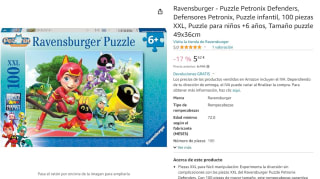 Puzzle Petronix Defenders, Defensores Petronix 100 piezas XXL marca Ravensburge por 5,62€