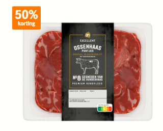 AH Excellent Ossenhaas puntjes ca. 200 g 50% korting