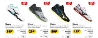 Tot 62% korting op Mizuno sportschoenen bij Sport Korting